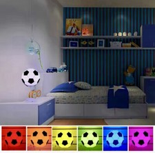 3D LED-Illusion Fußball Nachtlicht Touch-Fernbedienung Tischlampe Kind Geschenk