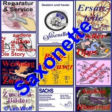 CD-Reparaturanleitung-Bedienung-Wartung-Sparta-Spartamet-Saxonette-Hercules u.a.