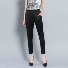 Büro Damen Hose Konisch Satin