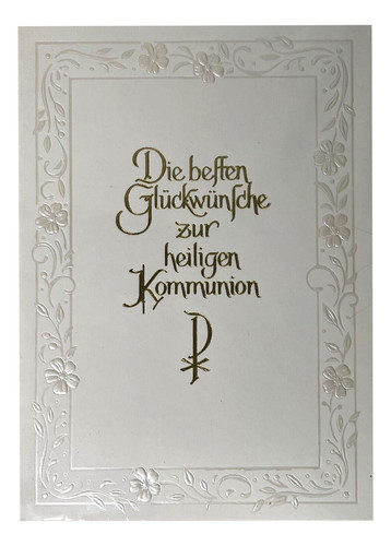 Kommunion geschenkkarte - kommunion,