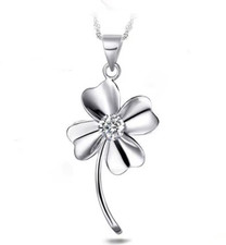 Anhänger Kleeblatt Weiß