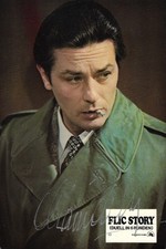 Alain Delon „FLIC STORY“  original signiertes original Aushangfoto 20 x 30 cm