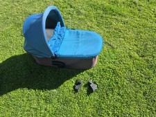 BABY JOGGER CITY ELITE BABYWANNE TÜRKIS INKL ADAPTER KINDERWAGEN REGENABDECKUNG