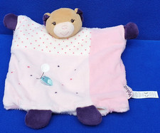KALOO BÄR SCHMUSETUCH HANDPUPPE KUSCHELTUCH COMFORTER TEDDY BEAR ROSA