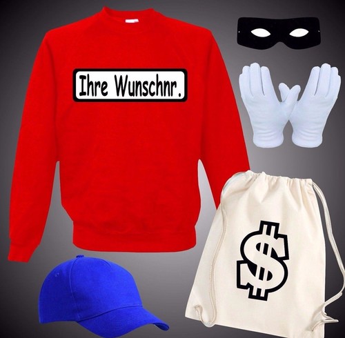Panzerknacker kostüm pullover - kostüm,
