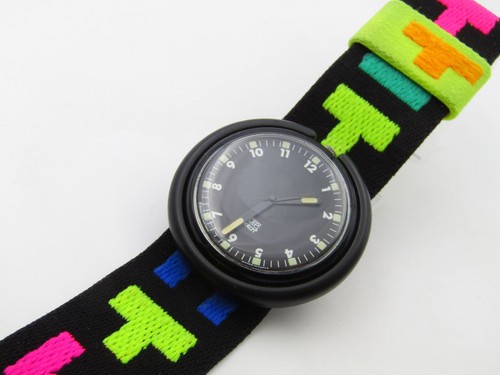 Swatch pop black running - swatch,