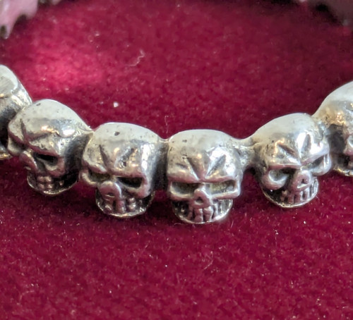925 sterling silber skull - silber, ring