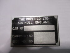 Typenschild Schild Rover P4 P5 P6 SD1 s93 Karosserieschild