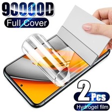 2X Hydrogel Display Schutz Folie 3D iPhone Samsung Huawei Xiaomi Pixel Honor