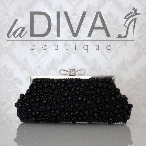 Clutch tasche perlen strass - perlen,