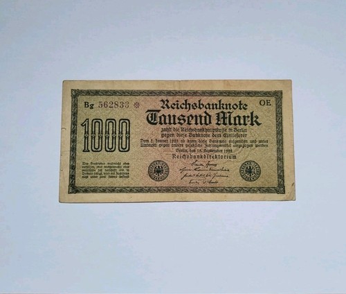 Reichsbanknote 1000 mark 1922 - 1000,