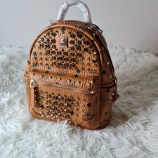 MCM Rucksack Mini Cognac Leder