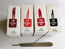 skalpell Griff nr. 3 + 10 klingen nach Wahl Neuware-