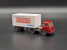 Wiking H0 577 MAN LKW Kühlcontainer Sattelzug Danish rubinrot 1:87