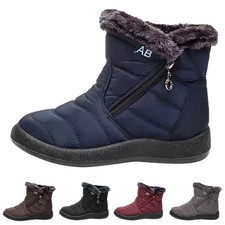 Damen Schneeschuhe Winter Wasserdicht Warm Stiefel Stiefeletten Flache Boots