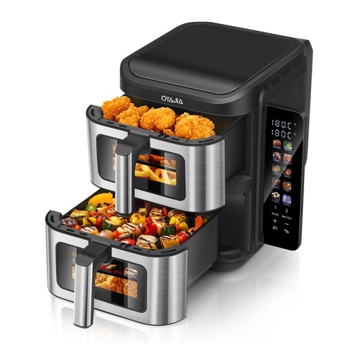 11l doppel heissluftfritteuse - 11l,