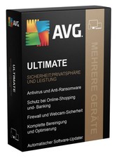 AVG Ultimate + VPN 2025 1,10 Geräte 1,2,3 Jahre / ESD Lizenz TuneUp DE TOP WOW