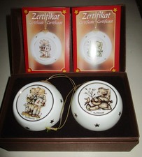 2 Hummel Weihnachtskugeln mit