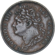 1825 Farthing - George IV