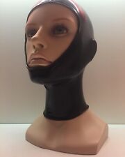 Latex Haube Maske schwarz mit