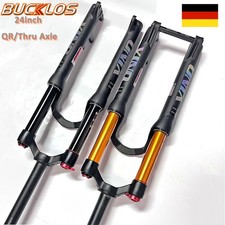 24-Zoll-Mountainbike-Luftfedergabel mit 120 mm Federweg 9mm QR/15mm Steckachse