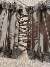 Satin Corsage Gr. S , Neu, schwarz, Mieder