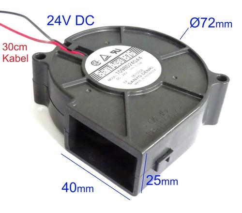 24v radiallüfter brushless - dc,