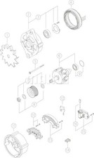 Lichtmaschine ohne Riemenscheibe MG 614 MAHLE