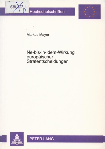 Ne-bis-idem-Wirkung