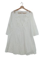 SEAFOLLY Sommerkleid Damen Kleid Gr. DE 38 weiß Casual-Look