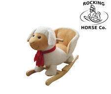 NEW Plush LAMB Rocking Chair Animals Sheep on Wooden Rockers with Sound Effects