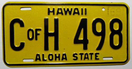 Usa nummernschild aus - nummernschild, hawaii
