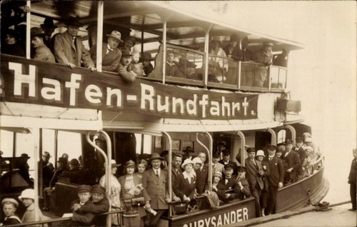 Foto hadag dampfer - ak, hadag-dampfer