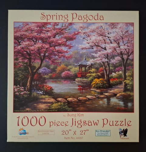 Puzzle spring pagoda 1000 - spring,