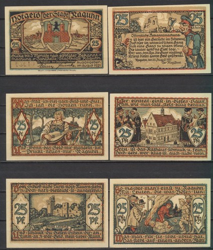Raguhn stadt 12x - stadt, notgeld