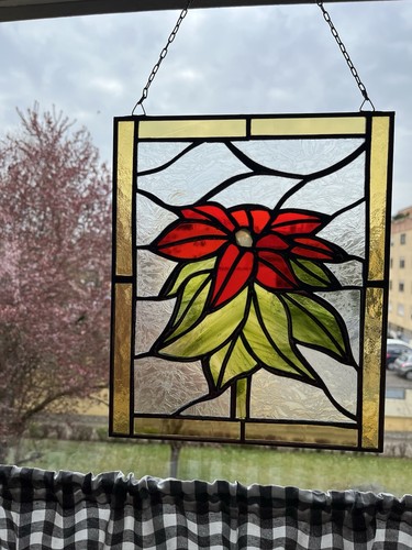 Fensterbild bleiverglast glas - fensterbild,