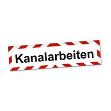 Kanalarbeiten Magnetschild Auto Kanalbau Kanalreinigung Magnetfolie Geschenkidee