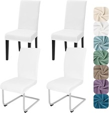 Stretch Samt Stuhlhussen 4er