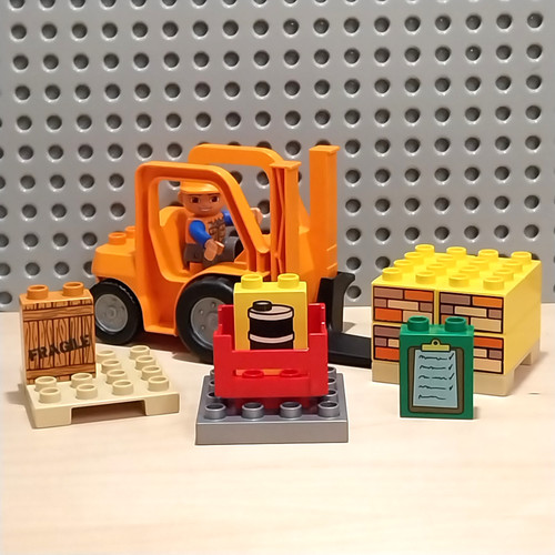 Lego duplo gabelstapler - lego,