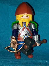 Playmobil Zwerg Wikinger Thorhammer Armbrust Umhang Kappe braun Set top