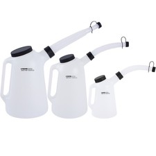 3x TECPO ÖLKANNEN 1L 3L 5L FÜLLKANNE MESSKANNE WASSER-KANNE MESSBECHER KFZ AUTO