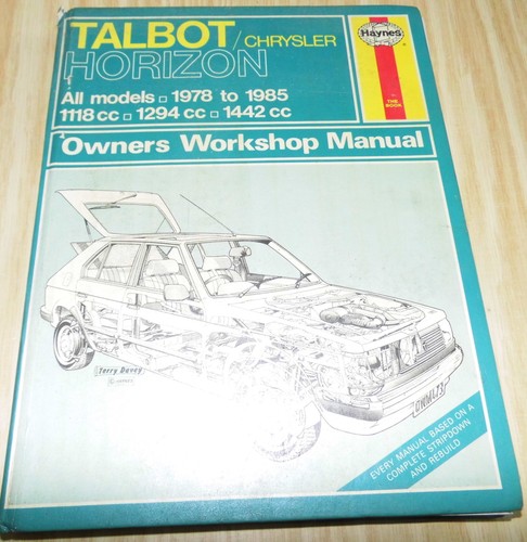 Talbot chrysler horizon - talbot/chrysler,