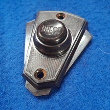 ORIGINAL ART DECO VINTAGE BAKELIT ELEKTRISCHER TÜRKLINGELTASTER DRUCKKNOPF 