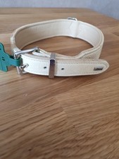 Hunter Halsband Leder Vanille