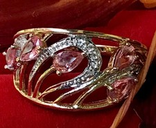 Seltene PADPARADSCHA SAPHIR-Diam.-GOLDRING in 375er GG 3,7gr.Gr.19,7❤️❤️❤️