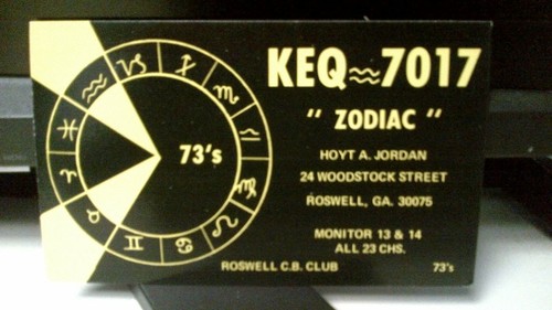 Radio qsl postcard keq - cb,