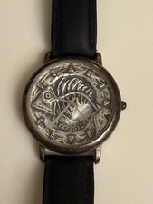 Fossil Uhr Herren Metall-Gehäuse BW6750 Ziffernblatt Fossilie (Nachbildung) Gut