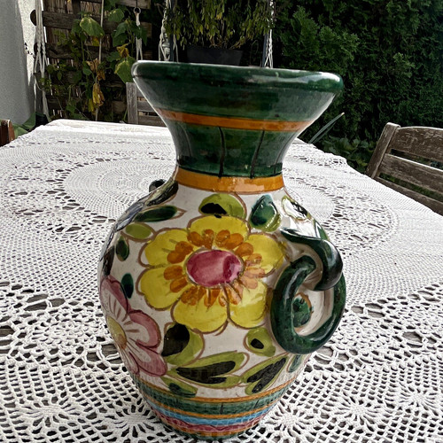 Majolika keramikvase - majolika,