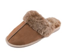 Lammfell Leder Hausschuhe Latschen Schlappen Pantoffeln Fellschuhe Slipper 36-47