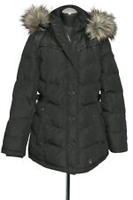 180 01/164 KHUJO Damen Winter Jacke schwarz Gr. M Kapuze Fellbesatz Steppjacke